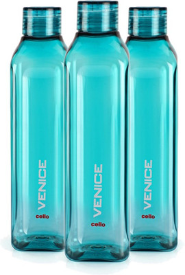 cello 1000 ml Plastic Bottle(Pack of 3, Green)