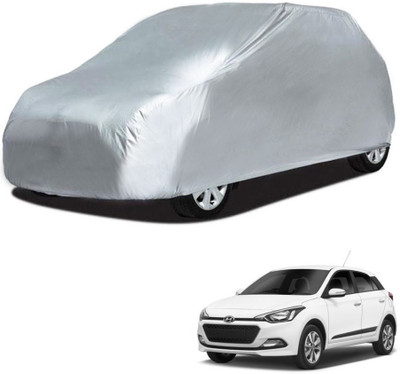 Mobik Car Cover For Hyundai Elite i20 (Without Mirror Pockets)(Silver)