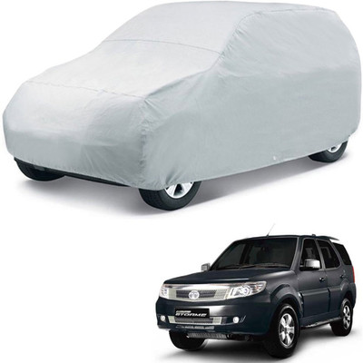 Mobik Car Cover For Tata Safari Storme (Without Mirror Pockets)(Silver)
