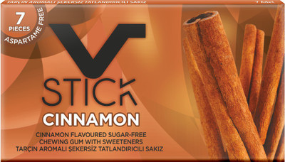v stick Cinamon Flavor Aspartame Free & Sugarfree Chewing Gum Cinamon Flavor Chewing Gum Chewing Gum(72.5 g Pack of 05)