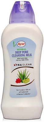 

Ayur Herbal Deep Pore Cleansing Milk With Aloe Vera(500 ml)