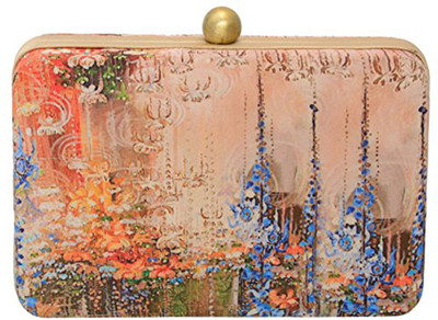 

Fabric and Lace Party Multicolor Clutch
