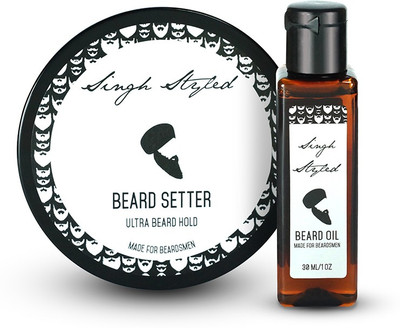 

Singh Styled Beard Care kit - Beard Setter 140 g and Beard oil 30 ml(Set of 2)