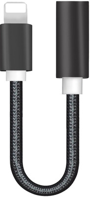 

VibeX ™ NewK Iphone Lightning to 3.5mm Headphone Jack Adapter Headphone Adapter(Compatible with iphone 7, 7 plus, 6s, 6s plus, 6, 6 plus / 5s / 5 / 5se / ipad / ipod, Black)