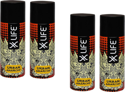

X LIFE deodorant Deodorant Spray - For Men(600 ml, Pack of 4)