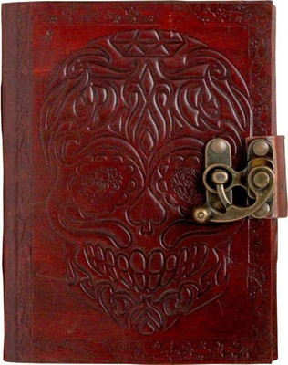 

SR MART A6 Diary(Skull C-Lock, Brown)