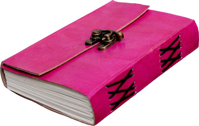 

Craft Shop A6 Diary(Handcrafted 100% Pure Leather, Pink)