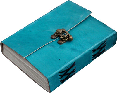 

Craft Guru A6 Diary(Handcrafted 100% Pure Leather, Ocean Blue)