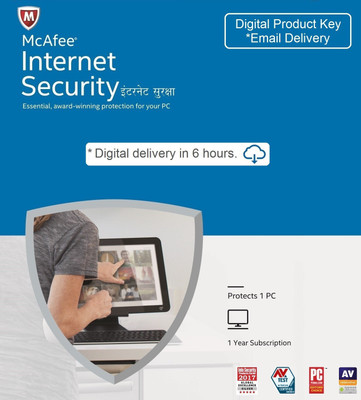 McAfee 1 User 1 Year Internet Security (Email Delivery - No CD)(Standard Edition)