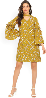 Tokyo Talkies Women Shift Multicolor Knee Length Dress