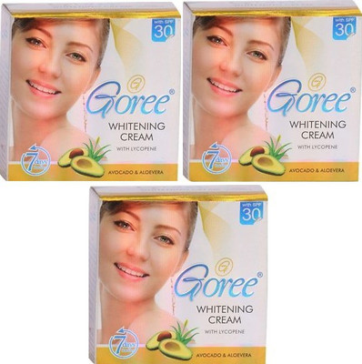 Goree Cream Beauty Cream 100% Original ( With Lycopene & SPF 30 ) ( Pack Of 3)(90 g)