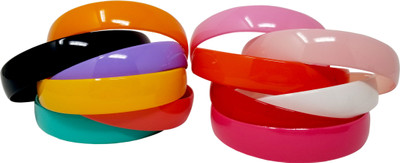

Evolution Hair Band Combo Of Rainbow Colors,XXL, For volume, Curly Hair, Hair Band, School Time , Dailyuse, Head Band, for Women/Girls (Pack of 12) Hair Band(Multicolor)