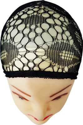 

Fully Hair Wig Weaving Stretchable Net Mesh Fishnet Elastic Snood Cap | Hair Wigs Caps Accessories Hair Tattoo/Sticker(Black)