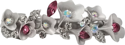 

Evolution Hair Accessories Fancy Lily Sequeuce Silver Pink Wedding Party Hair Pin, Lock Pin, for Women/Girls Hair Pin(Multicolor)