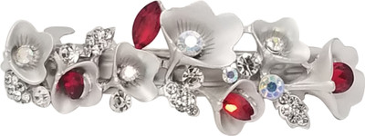 

Evolution Hair Accessories Fancy Lily Sequeuce Silver Red Wedding Party Hair Pin, Lock Pin, for Women/Girls Hair Pin(Multicolor)