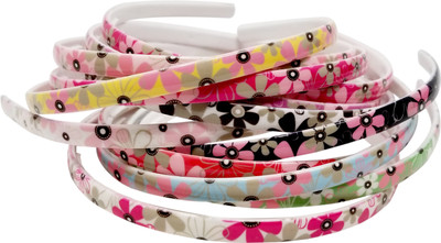 

Evolution Hair Band Multicolored Sunflower Print Hair Band, Head Band, for Women/Girls (Pack of 12) Hair Band(Multicolor)