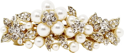 

Evolution Hair Accessories Golden Pearl Floral Fancy Wedding Party Hair Pin, Chimta Pin, Lock Pin for Women/Girls Hair Pin(Multicolor)