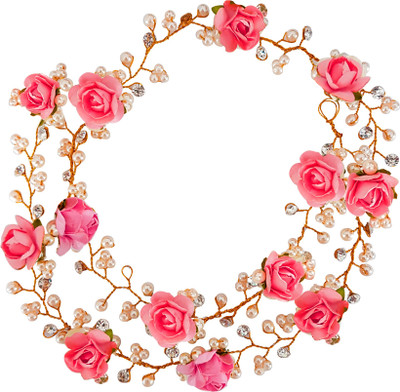 

Majik Tiara For Wedding / hair accessory Hair Accessory Set(Pink)