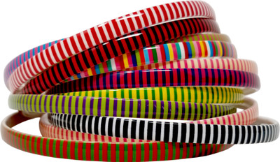 

Evolution Hair Band Multicolored Lining print Hair Band, Head Band, for Women/Girls (Pack of 12) Hair Band(Multicolor)
