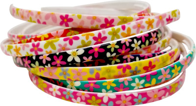 

Evolution Hair Band Multicolored Daisy Print Hair Band, Head Band, for Women/Girls (Pack of 12) Hair Band(Multicolor)