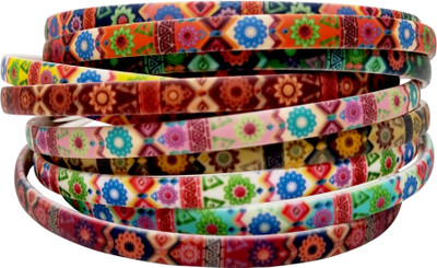 

Evolution Hair Band Multicolored Vintage Print Hair Band, Head Band, for Women/Girls (Pack of 12) Hair Band(Multicolor)