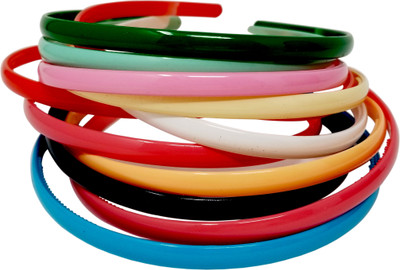 

Evolution Hair Band Combo Of Rainbow Colors Medium ,Everday wear, Hair Band, School Time, Head Band, for Women/Girls (Pack of 12) Hair Band(Multicolor)