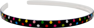 

Evolution Hair Band Multicolored Shiny Polkadot Hair Band, Head Band, for Women/Girls (Pack of 12) Hair Band(Multicolor)