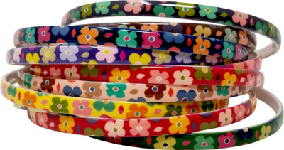 

Evolution Hair Band Multicolored Floral Print Hair Band, Head Band, for Women/Girls (Pack of 12) Hair Band(Multicolor)
