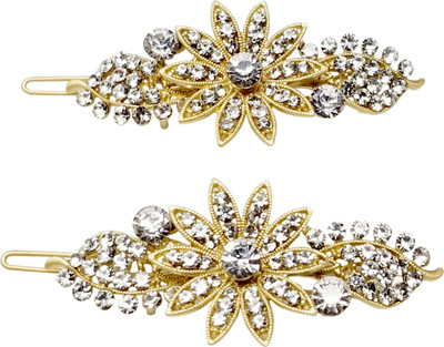 

Evolution Hair Accessories Designer Sunflower Dimond, Wedding Party Hair Pin, Slider Lock Pin, for Women/Girls ( Pack of 2 ) Hair Pin(Multicolor)