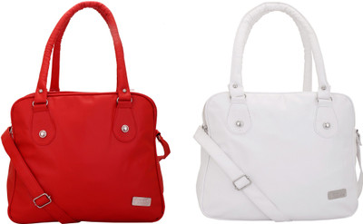 

Lady bar Messenger Bag(Red, White)
