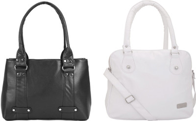 

Lady bar Shoulder Bag(Black, White)