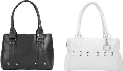 

Lady bar Shoulder Bag(Black, White)