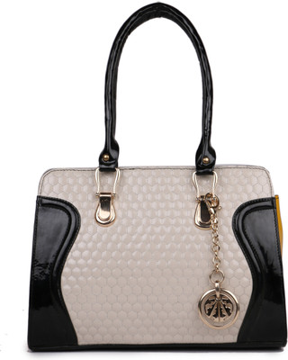 

Dewberries Hand-held Bag(Beige, Black)