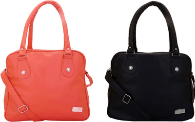

Lady bar Messenger Bag(Pink, Black), Black;pink