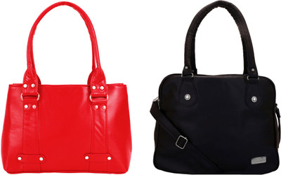 

Lady bar Shoulder Bag(Red, Black), Black;red
