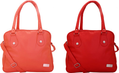 Lady bar Messenger Bag(Pink, Red)