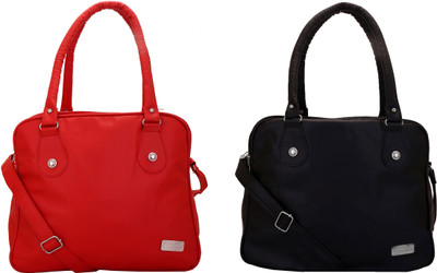 

Lady bar Messenger Bag(Red, Black), Black;red