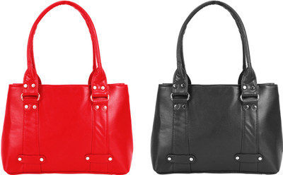 

Lady bar Shoulder Bag(Red, Black), Black;red