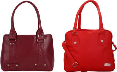 

Lady bar Shoulder Bag(Maroon, Red)