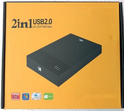 

Etake 2 in 1 Desktop and Laptop 3.5 Inch and 2.5 Inch Portable HDD Sata Desktop and Laptop Hard Disk Case Casing Enclosure(For Desktop Casing, Black color)