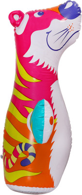 

Geckos Kids Cartoon Inflatable Punching Bag-Tiger Inflatable Bouncer(Multicolor)