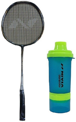 

Nivia Combo of Two- One 'K Laser- 500' Badminton Racket and One 'Dominator' Shaker (Color On Availability)- Badminton Kit