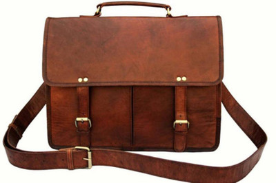 

Craft Guru 15 inch Laptop Messenger Bag(Brown)