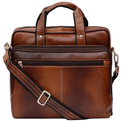 

SHEES 15 inch Laptop Messenger Bag(Brown), Zebra