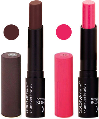 

Color Fever Coffee Creamy Matte Offer Lipstick Set-02-11(Coffee, Pink)