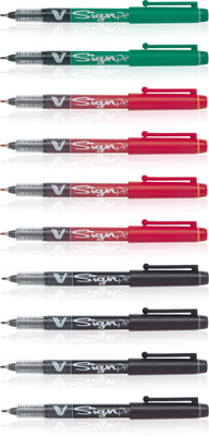 

Pilot V Sign Roller Ball Pen(Pack of 10)