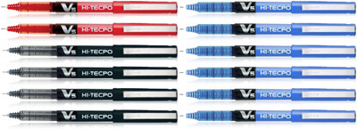 Pilot Hi-tecpoint V5 Roller Ball Pen(Pack of 12)