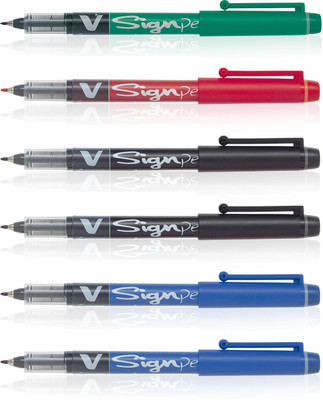 

Pilot V Sign Roller Ball Pen(Pack of 6)