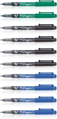 

Pilot V Sign Roller Ball Pen(Pack of 10)