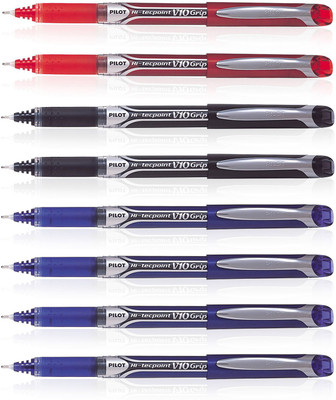 

Pilot Hi-Tecpoint V10 Grip Roller Ball Pen(Pack of 8)